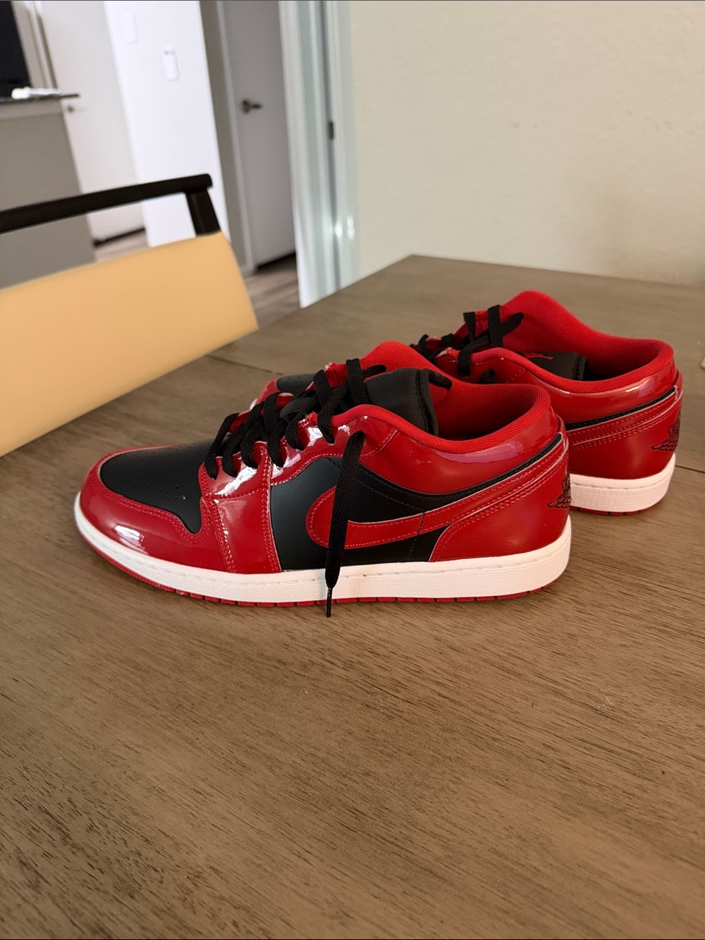 Nike Air Jordan Low Red and Black Low-Top Sneakers